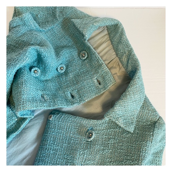 VINTAGE - FIRST LADY TWEED MINI DRESS COAT - Picture 6 of 12